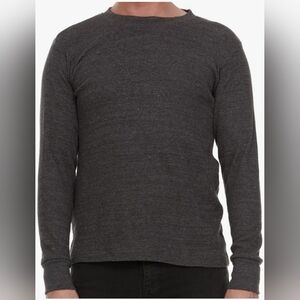 Men's Gray Waffle Thermal Shirt